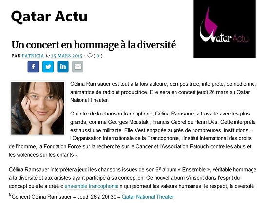Revue de presse — Célina Ramsauer