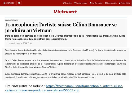 Revue de presse — Célina Ramsauer