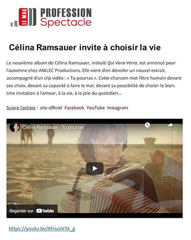 Revue de presse — Célina Ramsauer