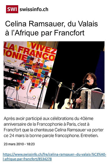 Revue de presse — Célina Ramsauer