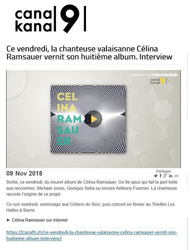 Revue de presse — Célina Ramsauer