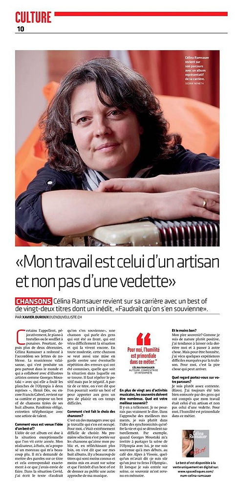 Revue de presse — Célina Ramsauer
